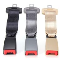 Car Seat Seatbelt Safety Belt Extender Extension 2.1cm Buckle New Universal 30cm/12 (Beige)