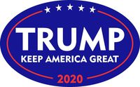 Trump 2020 Sticker Keep America Great MAGA Deplorable Decal Bumper 5"