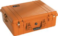 Pelican 1600 Camera Case with Padded Dividers (Orange)