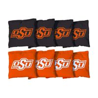 Victory Tailgate NCAA Collegiate Regulation Cornhole Game Bag Set (8 Bags Included, Corn-Filled) - Oklahoma State University Cowboys