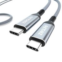 USB C to USB C Cable (6.6ft), ZeaLife USB Type-C Cable Charger Cord for MacBook Pro, iPad Pro 2018, Samsung Note 10 S10 A80, Google Pixel 2/3/3a XL and More USB C Devices