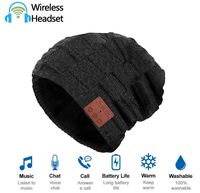 Bluetooth Beanie, Music Hat ，Headphones V4.2，Built in Mic Stereo Speakers，Soft Warm Beanie Hat，Washable and Rechargeable Battery Winter for Men, Women and Teen(Thick, Dark Grey)