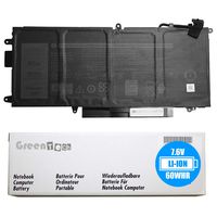 GreenTech New K5XWW Replacement Battery for Dell Latitude 5289, Latitude 5289 2-in-1, Latitude 7389, Latitude 7389 2-in-1 - GreenTech Li-Ion 7.6V, 60Whr 4 Cell Battery N18GG, 725KY, 71TG4
