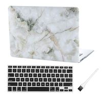 Laptop Hard Case MacBook Air 13 inch Case A1369 A1466 Hard Shell Case Cover (MacBook Air 13 Inch A1369 & A1466) with Silicone Keyboard Cover and Dust Brush (Marble#15)