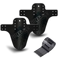 NICEDACK Bike Fender, MTB Mud Guard Front and Rear Compatible, Downhill Mountain Bike Mudguard Fits 650B 20" 26" 27.5" 29 inch and Fat Bicycle (CFP-TQW-1)