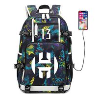 AUGYUESS Basketball Player Star Backpack School Bag Daypack Bookbag Shoulder Bag Laptop Bag