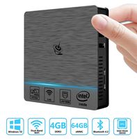 Mini PC, Intel Atom x5-Z8350 Processor (2M Cache, up to 1.92 GHz) 4GB+64G, Built-in Bluetooth 4.0/ USB 3.0/ 4K HDMI & VGA/ 2.4G+5.8G Dual WiFi/ 1000Mbps LAN, Mini Computer