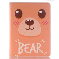 TechCode Pro 12.9 iPad Case Flip, Luxury PU Leather Cute Cartoon Pattern Folio Stand Screen Protective Case Cover with Credit Card Slots & Pen Holder Slim-fit for Both iPad Pro 12.9 inch 2015/2017