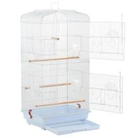 Yaheetech 36-Inch Portable Hanging Medium Flight Bird Cage for Small Parrots Quaker Cockatiels Sun Parakeets Green Cheek Conures Finches Canary Budgies Lovebirds Travel Bird Cage