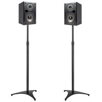 PERLESMITH Speaker Stands Extend 30-45 Inch with Upgraded Cable Management, Hold Satellite, Small Bookshelf & Bluetooth Speakers up to 8lbs(i.e. Vizio, Polk, Bose, JBL, Sony & Samsung) -1 Pair (PSSS1)