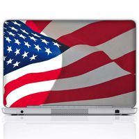 Meffort Inc 15 15.6 Inch Laptop Notebook Skin Sticker Cover Art Decal (Included 2 Wrist pad) - USA Flag Design