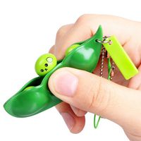 Kiorc Fun Beans Squeeze Toys Pendants Anti Stressball Squeeze Funny Gadgets