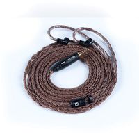 KBEAR 16 Core Silver Plated Wire Earphones Upgrade Cable Earphone Replacement Earbuds Exchange Cable AudioContact Replacement Cable for ZSN ZSN Pro AS16 CCA A10 CA4 etc (CPIN, 2.5MM)