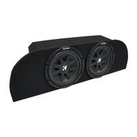 Compatible with 2003-2008 Nissan 350Z Coupe Under Strut Kicker Comp C10 Dual 10" Sub Box Enclosure - Final 2 Ohm