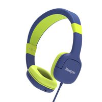 Maegoo Kids Headphones, Headsets for Kids with Mic & Volume Control 85dB Limiting Children Headphone Boys Girls Earphone for School Study Travel Home Compatible for Telephone PC Laptop Tablet (Blue)