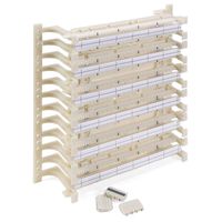 Leviton 41AB2-3F4 GigaMax 5E 110-Style Wiring Block, Wall Mount with Legs Kits, Cat 5E with C4S, 300-Pair