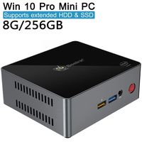Mini PC Windows 10 Pro, Beelink J45 Intel Apollo Lake J4205 Processor 8GB / 256GB M.2 SSD, Supports 2.5'' HDD & SSD/4K/Dual HDMI/Dual WiFi/Gigabit Ethernet/Fan(Beelink J45 8GB/256GB)