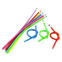 30 Pcs Colorful Flexible Pencils Magic Bendy Soft Pencil with Eraser Writing Gift for Kids Children School Fun Equipment