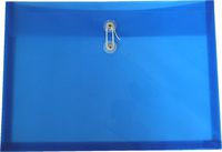 Filexec Poly Envelope, Legal Size, Side Load, Button String Closure,Blue (Pack of 6) (50066-15101)