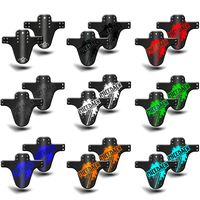 NICEDACK Mountian Bicycle Fender, MTB Mud Guard，2+1 PCS Front and Rear Bike Fender，Bike Mudguard Fits 26", 27.5", 29" Suitable for Bicycles (Fat Bike Wheel and Children Bicycle) (red)