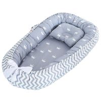 Borje Baby Lounger, Portable Super Soft Organic Cotton and Breathable Newborn Lounger, Perfect for Co-Sleeping (Crown)