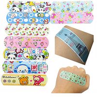 Minibaby Children's Adhesive Bandages for Kids Protection, Cute Lovely Cartoon Print, Band-Aid Assorted (Pack of 100)