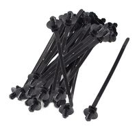 Sydien Fir Tree Nylon Push Mount Cable Zip Tie 8.3"x0.18" Black 50pcs