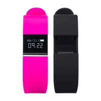 iTouch iFitness Activity Tracker with Fuchsia Strap and Bonus Black Strap