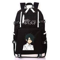 Japanse Anime The Promised Neverland Printing Backpack Large Capacity Laptop Bag Men Women 2 (6)
