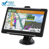 GPS Navigation for car, 7-inch HD 256-8GB Voice Broadcast Front Route, Top Loading North America Map Contains (USA, Canada, Mexico map) Lifetime Map Free Update