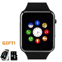 Amazqi Smart Watch, Smartwatch Phone with Camera TF Card Pedometer SIM Card Slot Music Player Compatible for IOS IPhone (Partial Functions) and Android Phone Samsung HUAWEI LG Sony for Men Women Teens