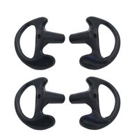 GoodQbuy 2Packs Replacement Silicone Gel Earplug Earbuds (Left and Right) for Two Way Radio Headset Air Acoustic Earpiece Headset Walkie Talkie Earpiece (Large)