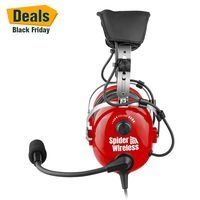 Aviation Headset, PNR Headsets for Pilots, GA Plugs, Comfortable Ear Pads with Flexible Boom Mic and Carrying Case