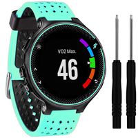 QGHXO Soft Silicone Replacement Watch Band for Garmin Forerunner 235/220/230/620/630/735 Smart Watch (No Tracker, Replacement Bands Only)