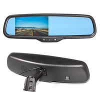 EWAY Car Interior Backup Rear View Anti-Glare Mirror Built in LCD 4.3" Monitor Replacement with Bracket Auto Safety Driving Security - Fits Ford F150/250/350 Toyota Tacoma Corolla ect.