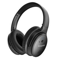 Active Noise Cancelling Headphones, Conambo Wireless Bluetooth Headphones with CVC 6.0 Mic Over Ear Fordable for Travel Work TV PC Cellphone - CQ8