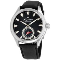 Alpina Men's AL-285BS5AQ6 Horological Smart Analog Display Swiss Quartz Black Watch