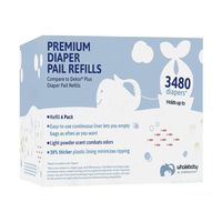 6 Pack of Compatible Dekor Plus Refill Liners | Ultra-Strong 30% Thicker Bags Reduce Tearing | Light Powder Scent Combats Odors | Replacement for Dekor Diaper Pail Refills & Diaper Dekor Plus Refills