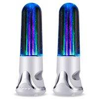 Water Dancing Speaker, LED Night Lights Show and Water Fountain Speaker Wireless Bluetooth Device for iPhone 11/Max/XR,Cell Phones,Computer,iPad,Tablets and Laptop (Off White)