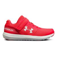 Under Armour Girls' Pre School Surge Adjustable Closure Sneaker, Penta Pink (600)/Penta Pink, 1
