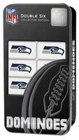 MasterPieces NFL Seattle Seahawks, Double Six Collector Edition Dominoes Game, For Ages 3+