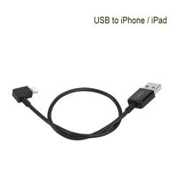 O'woda USB to iPhone/iPad OTG Data Cable 90 Degree Connector Cord Video Image Data Transfer Wire for DJI Mavic PRO/Phantom 3/4 Inspire 1/2 Remote Controller (USB to iOS)