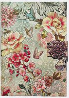 Punch Studio Jeweled Brooch Note Book Hardcover Journal ~ Pink Butterfly Garden 15016