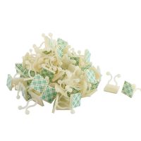 uxcell Plastic Self Adhesive Mount Twist Lock Cable Tie 19 x 21mm 100 Pcs