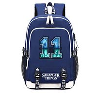Stranger Things Backpack with USB Charging Port School Boys Girls Bookbag Laptop Backpack for Teens