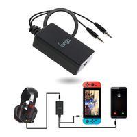 Audio Converter for Nintendo Switch, 2 in 1 Audio Chat Adapter for Nintendo Switch - Support Voice Chat with Your Headphone