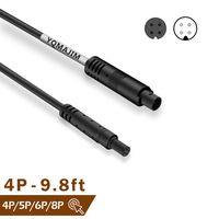 Dash Cam Rear View Camera Extension Cord,YQMAJIM 4 Pin 9.8 Ft Extension Cable for Car Backup Camera/Reverse Car Recorder(4 Pin 9.8Ft)