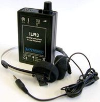 Listen Technologies ILR3 Audio Induction Loop Receiver, Low Distortion, Flat Frequency Response to 6kHz, Low Cut Filter, Volume Control, Auto Power Off with Headphone Removal