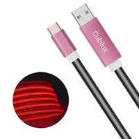 Glowing USB C Charge Cable with Laser Unit Compatible for 2018 iPad Pro 11in 12.9in, Type C Data Sync & Fast Charging Cord for Google Pixel 3/ 3XL/ 2/ 2XL, Huawei P20 P30 Pro Mate 20, Essential, 4 Ft