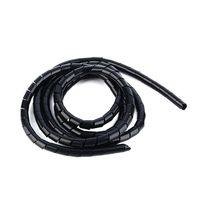 Spiral Cable Wrap, 6mm 1/4" Outside Dia PE Spiral Cable Wire Wrap Tube Organizer Management Desktop PC Manage Cord (10M)